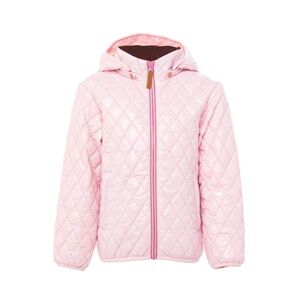 Northern classics WOMEN'S HI-GLOSS BALLERINA PINK QUILTED PUFFER JACKET